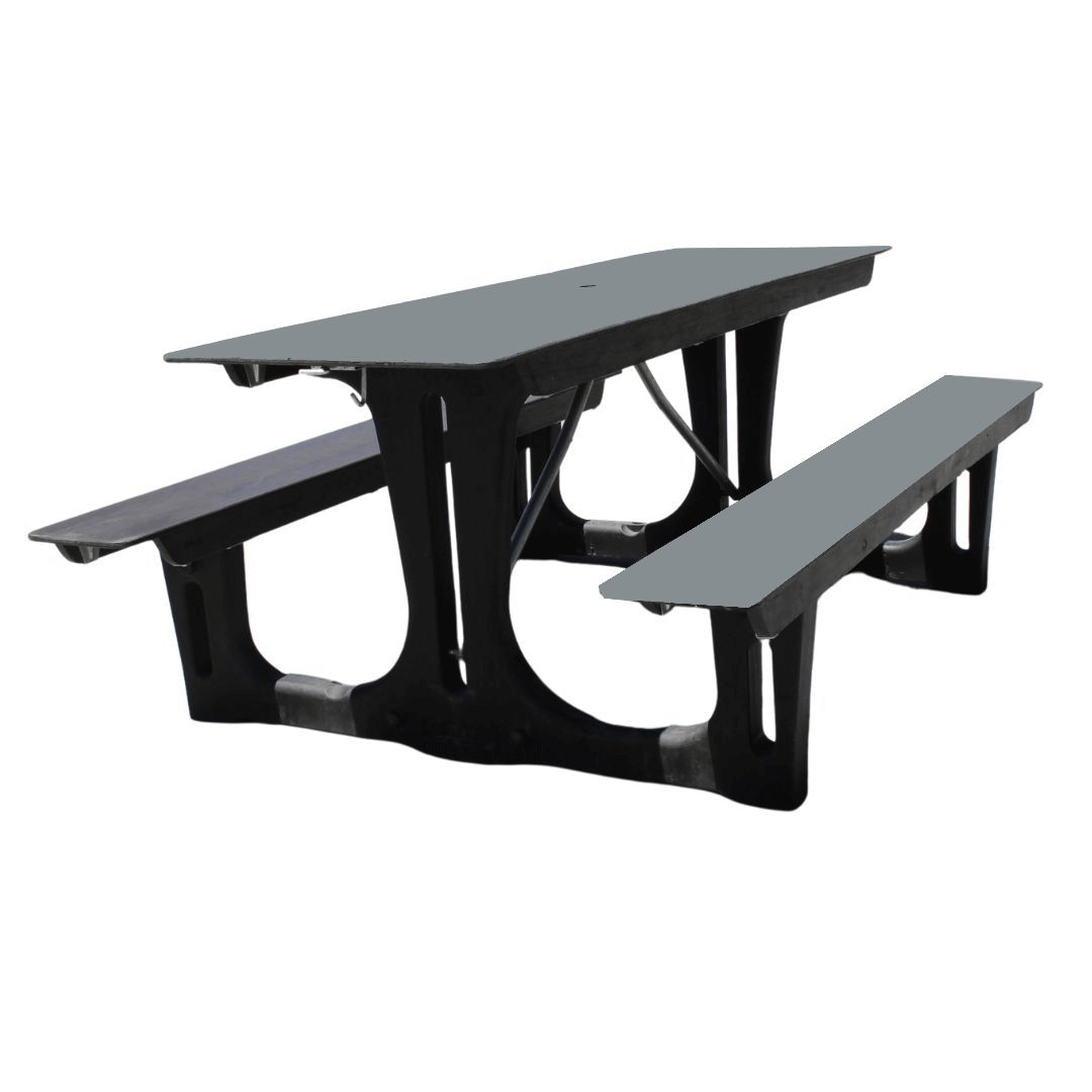 Folding Picnic Tables, Wooden, Grey